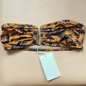 NWT Ulla Johnson Santorini Bandeau Bikini Top